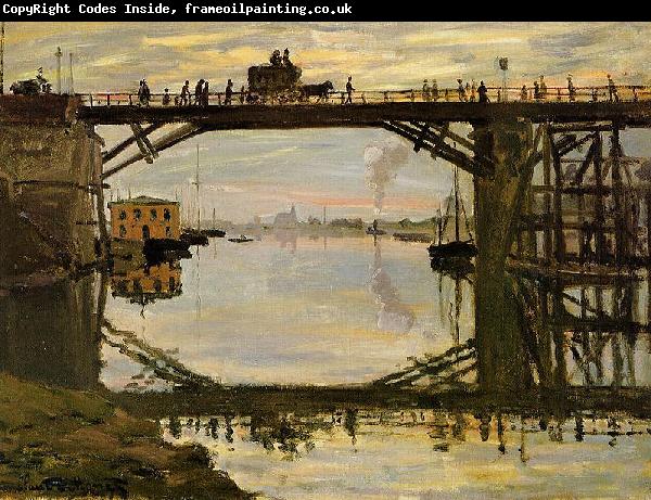 Claude Monet The Highway Bridge under repair